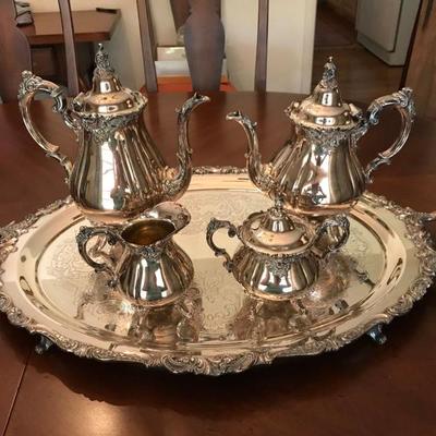 Baroque By Wallace, Silverplate 6-PC Tea & Coffee Service
