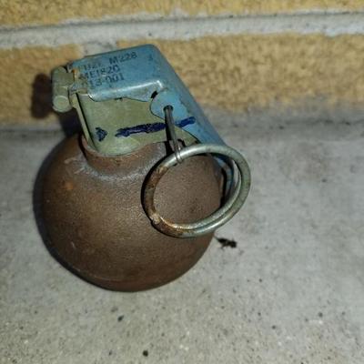 This is a SAFE Grenade (Practice) It is Hallowed out and I did talk to the Police about it. 