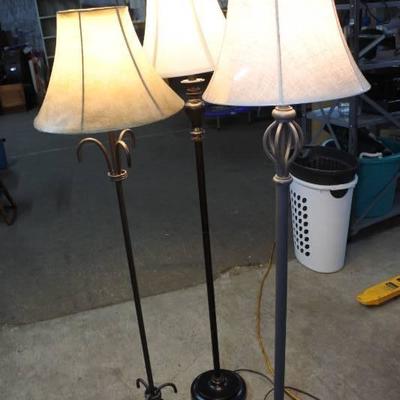 3 Standing Quality Lamps