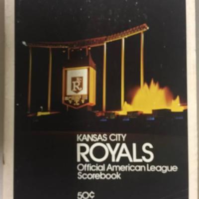 Complete Kansas City Royals Run of Game Day Scoreb