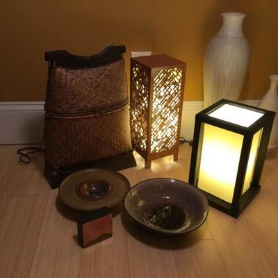 Oriental Theme Lamps and Decor