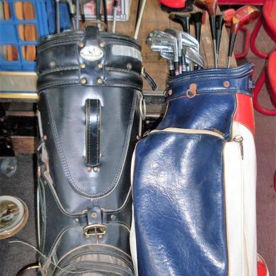 GOLF CLUBS AND BAGS