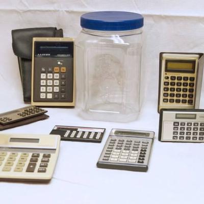 Lot of vintage calculators