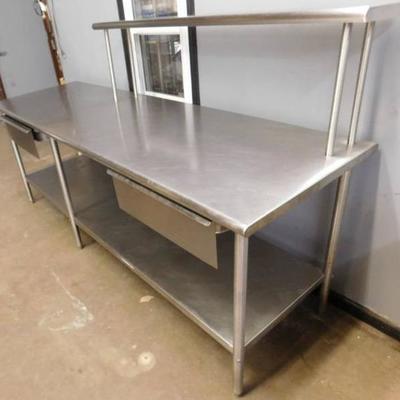 8 Foot Stainless Steel Table