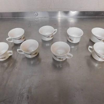 8 Decorative Ceramic Espree Cups