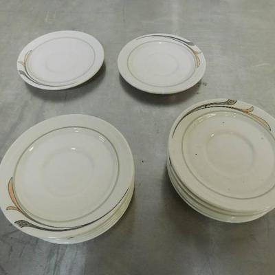 12 Decorative Ceramic Espree Saucers