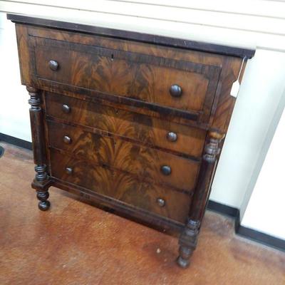 1839 American Empire Period Signed Chest