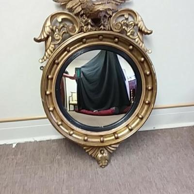 Gold Gilded Eagle Mirror