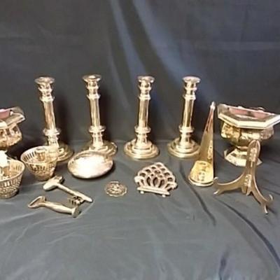 Large Lot of Brass Home Decor