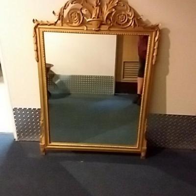 Large Gold Gilt Mirror 2