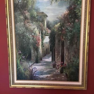 Mediterranean Alleyway Painting