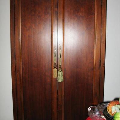 large wood cabinet wardrobe   BUY IT NOW  $ 245.00
