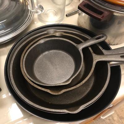 Cast iron modern pans - not vintage 