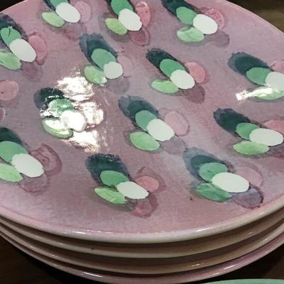 Handcrafted pottery plates
