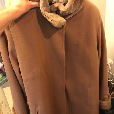 Stunning Full Length Cashmere Mink Lined Coat