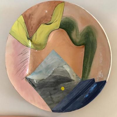 Handcrafted Pottery Platter Wall Hanging