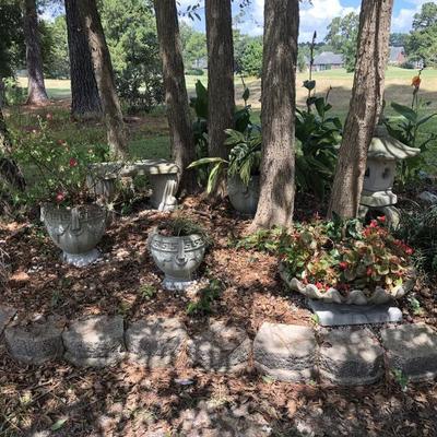 outdoor cement planters