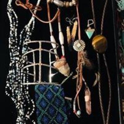 Various Southwestern style jewelry