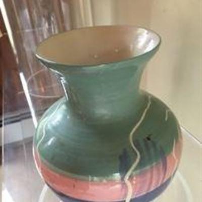 Southwestern art vase