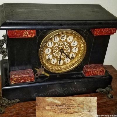The Sessions Clock Company antique mantle clock