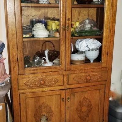 Antique display cabinet / hutch