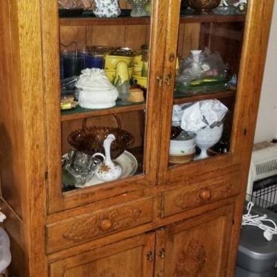 Antique display cabinet / hutch