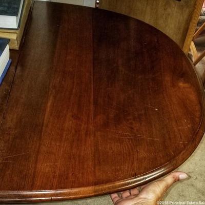 This gateleg table gets SERIOUSLY small - such an amazing space saver!