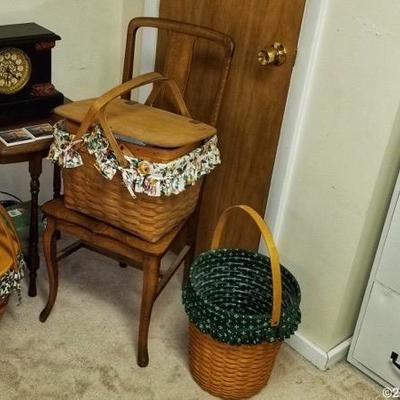 Longaberger baskets, fireproof filing cabinet 
