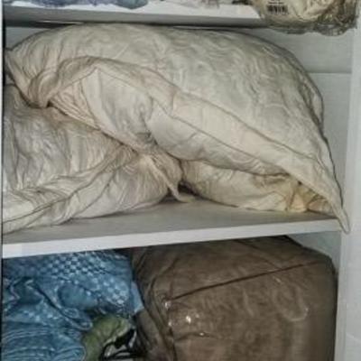 Lots of clothing, linens, towels, and the like!