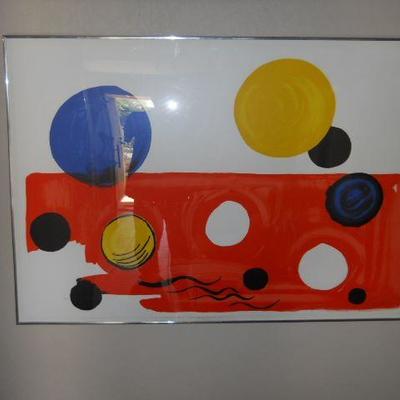 Alexander Calder limited edtion  litho signed and number 65\150 LISTED ARTIST