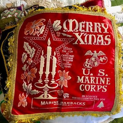 Souvenir pillow cover - Marine Corps