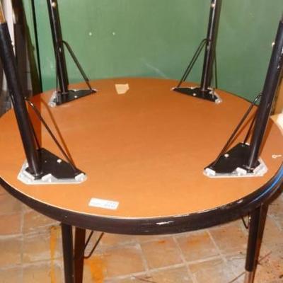 2 round top tables