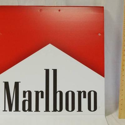 Marlboro Cigarette Tobacco Poster on Corrugated Pl