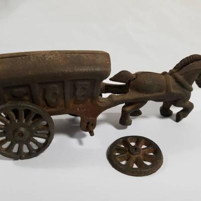 Cast Iron Ice Buggy  Wheel coming off