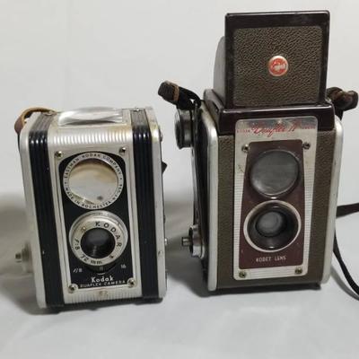 Lot of 2 Kodak Duaflex TLR Camera's