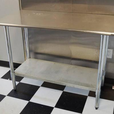 4 Foot Stainless Restaurant Table