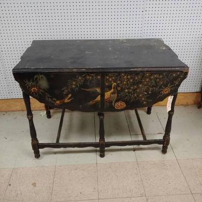 Awesome Asian Themed Drop Leaf Table
