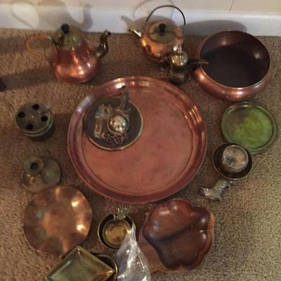 Copper Items from India.
