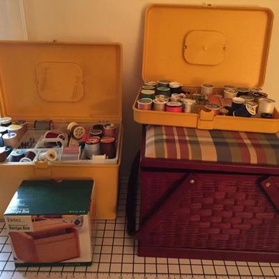 Sewing Baskets and Notions.