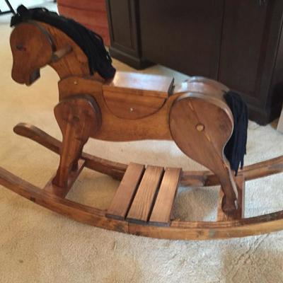 Small Wooden Rocker.