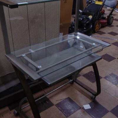 Metal and Glass computer desk