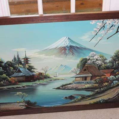 Vintage Mt. Fuji painting