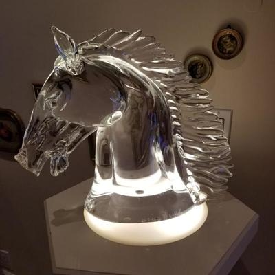 Very large Murano Horse head -signed Arnoldo Zanetta