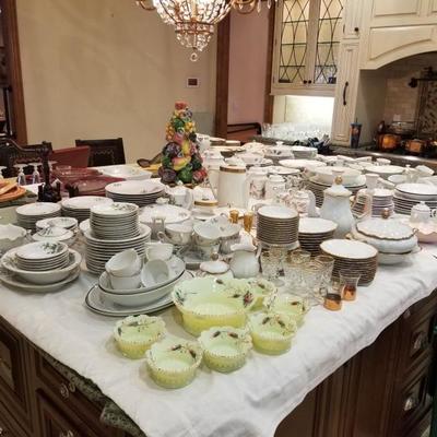 Several HUGE sets of fine china