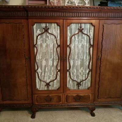 Large carved wardrobe