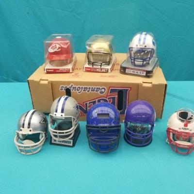 Lot of Mini Football Helmets