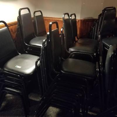 Large lot of stack chairs - Nice overall condition