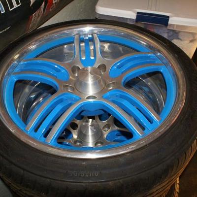 Set of 4 Rims & Tires for 1940 FORD