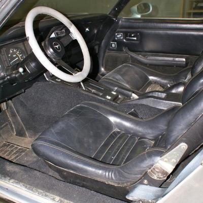 Interior View of  1980 Chevrolet Corvette with T-Top. 