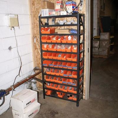 Assorted Hardware Supplies & Cabinets 